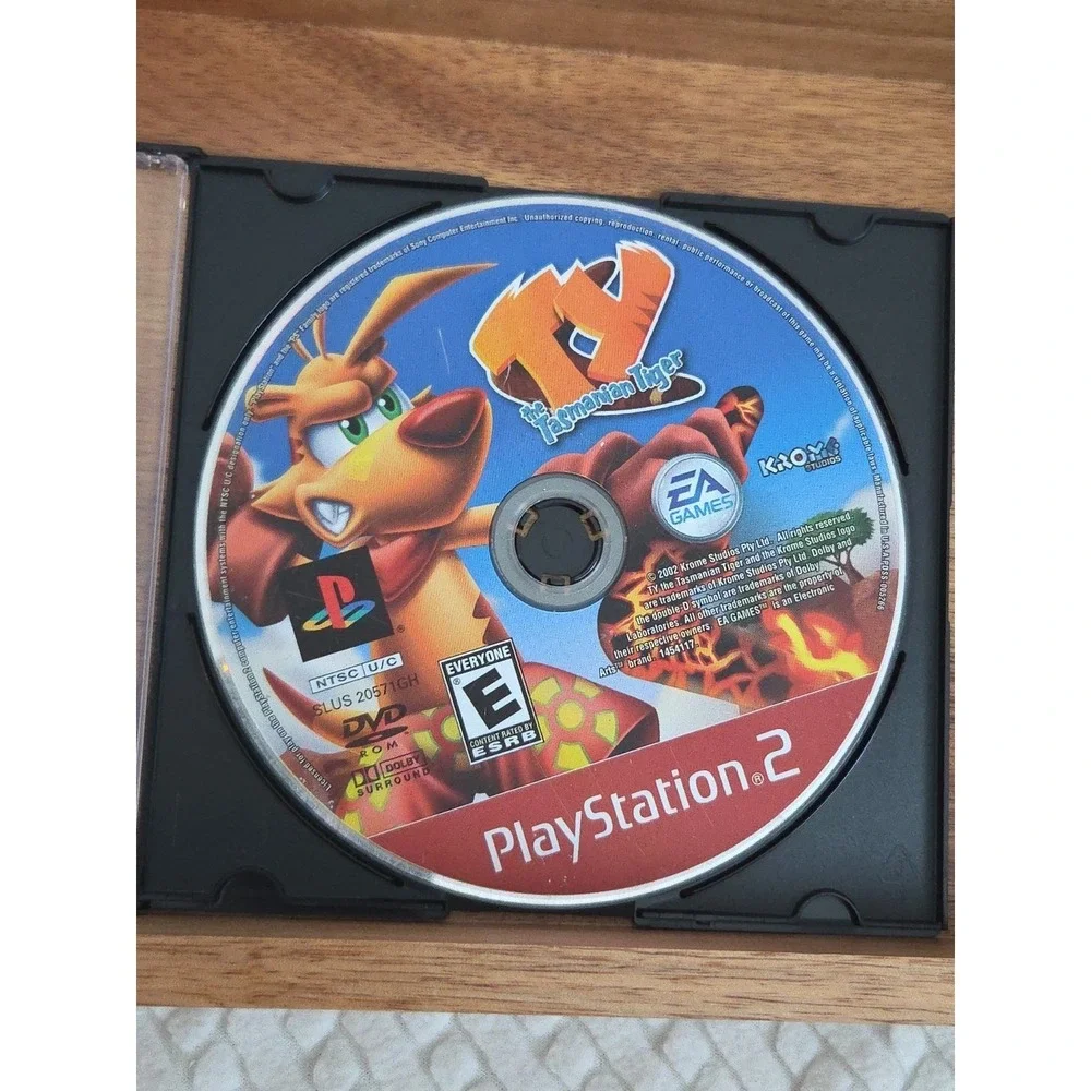 TY‎ Tasmanian Tiger Playstation 2 Disc Only Good Condition Tested